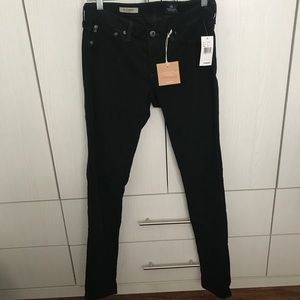 AG “The Legging” Deep Green corduroy skinny jean